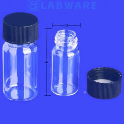 Quartz Glass Threaded Vial | Laboratory Sampling Reagent Bottle 2