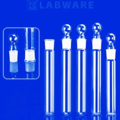 Standard Tapered Mouth Quartz Glass Test Tube with Stopper Plug 1